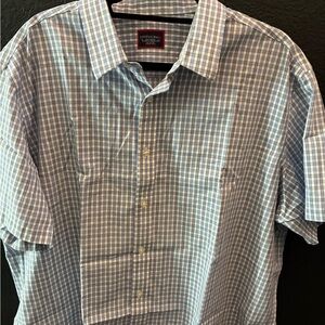 UNTUCKit Light Blue Checkered Men's Shirt